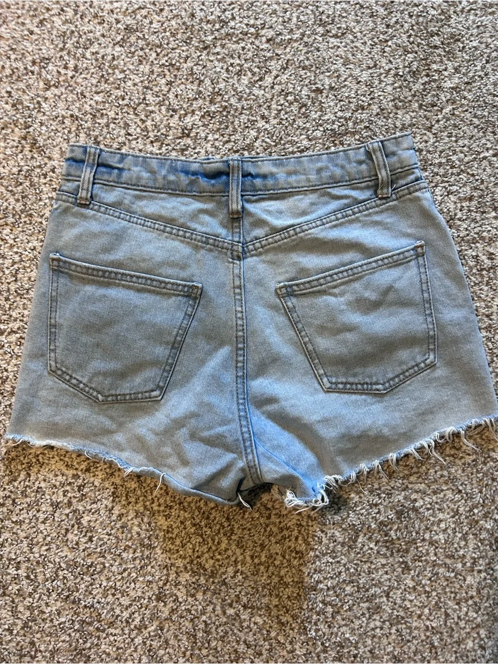 wild fable Denim Shorts with Blue Crochet Paneling